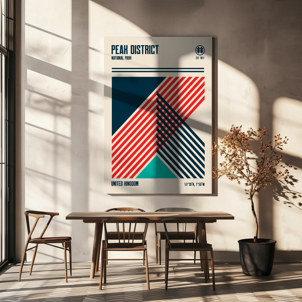 Peak District Nationalpark Reiseposter | Leinwand