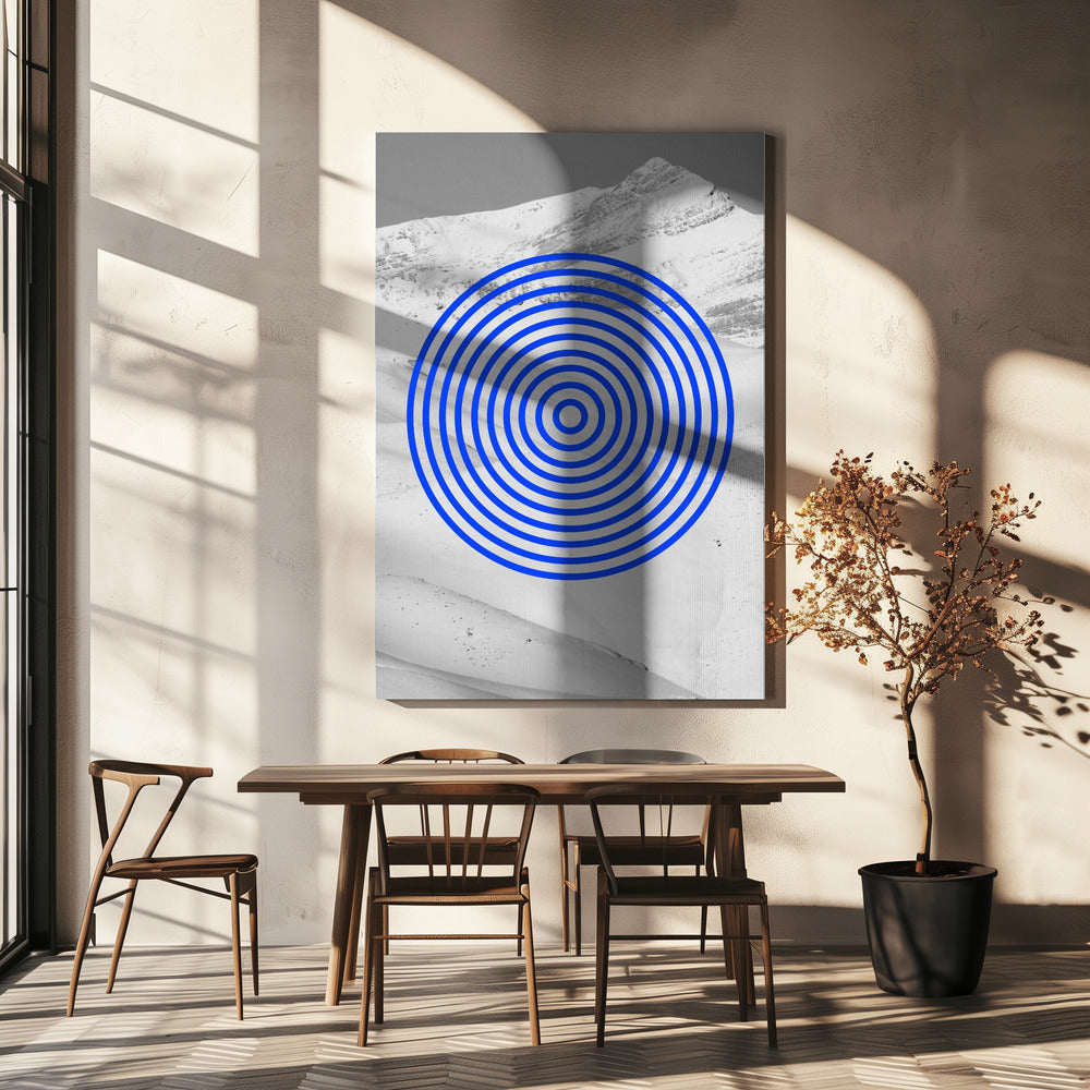 Blaue Echos | Leinwand