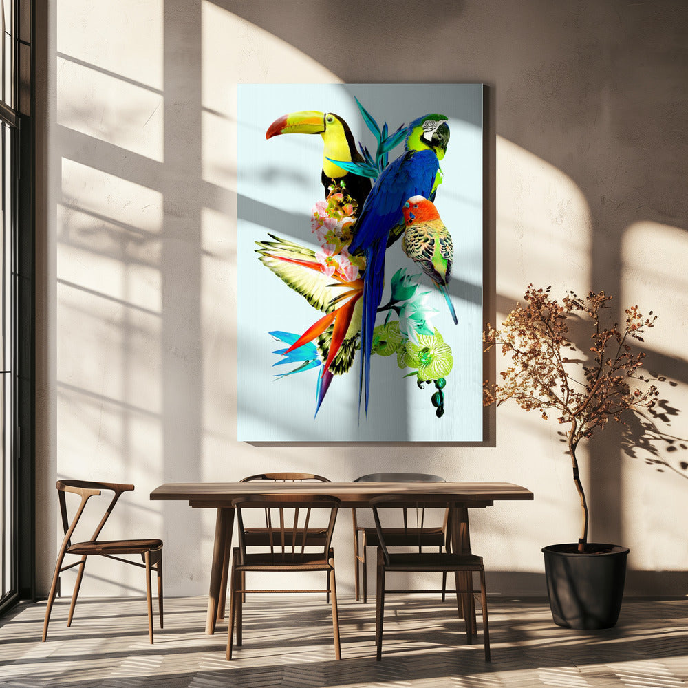 Paradiesvögel II | Leinwand