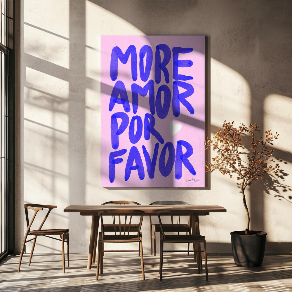 Mehr Amor Por Favor | Leinwand