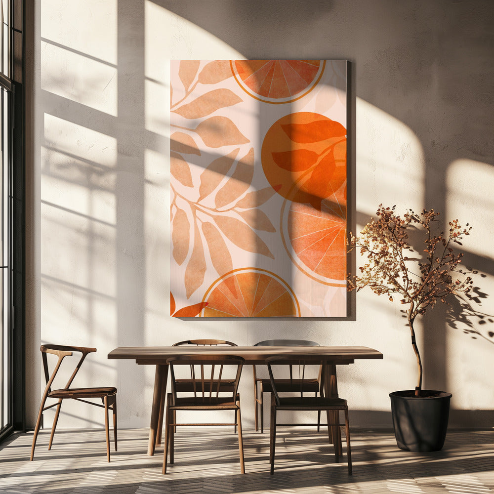 Zitruscollage 4x5 | Leinwand