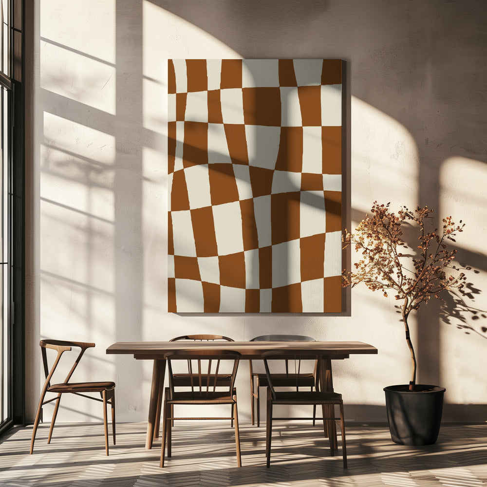 Minimalistisches Schachbrett | Leinwand
