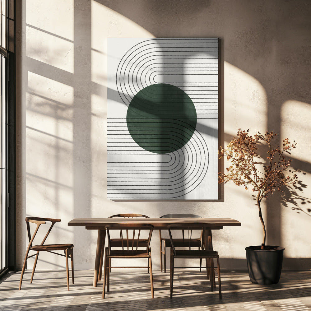 Geschwungene Harmonie | Leinwand