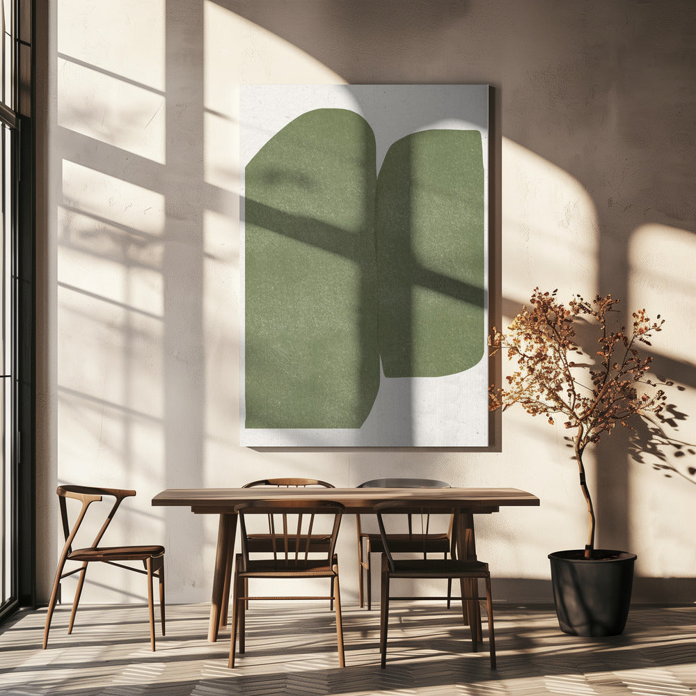 Smaragdgrüne Echos | Leinwand