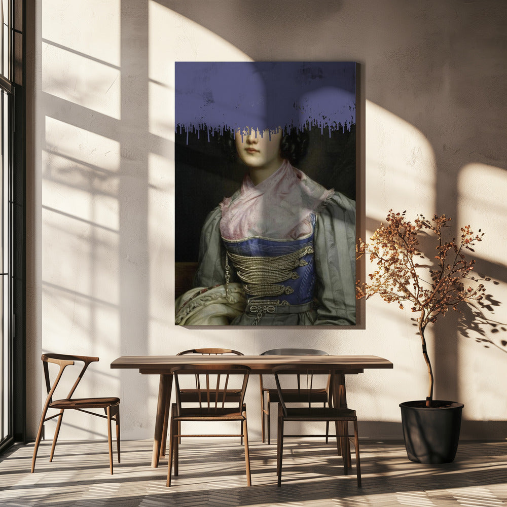 Porträt einer Vintage-Frauencollage | Leinwand