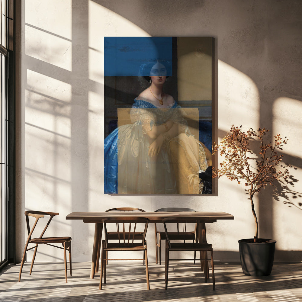 Barockportrait Zeitgenössische Collage | Leinwand