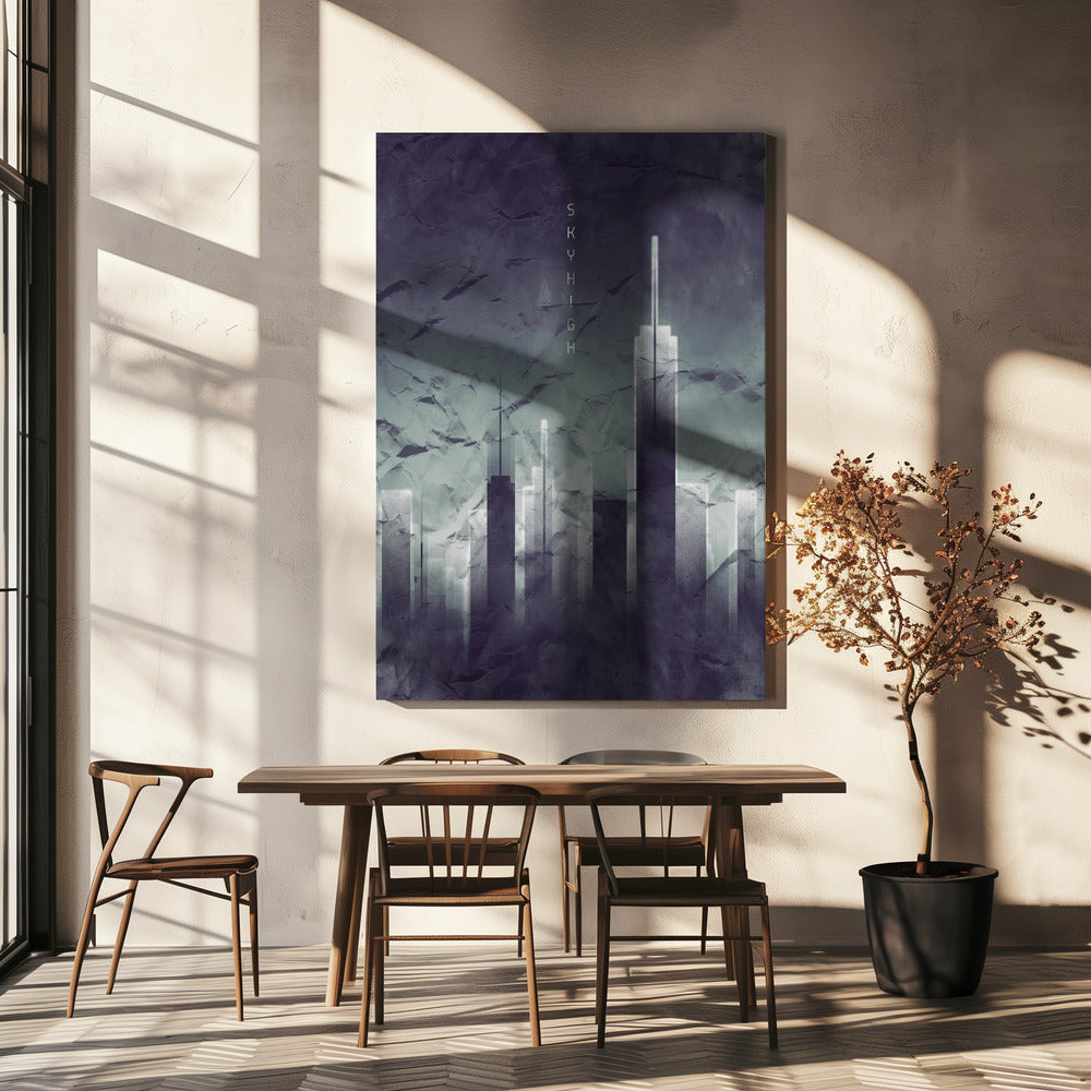 Grafik SKYHIGH Vintage Look | Leinwand
