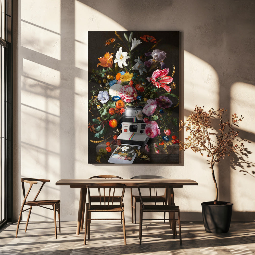 Floral Instant Photo | Canvas