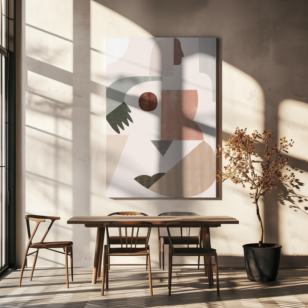 Dame Geometrie | Leinwand