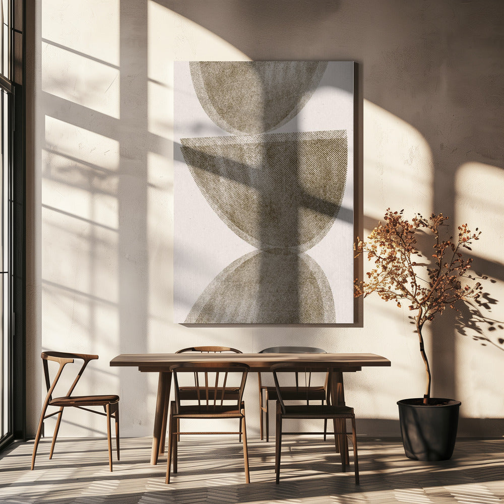 Gebogene Reflexionen | Leinwand