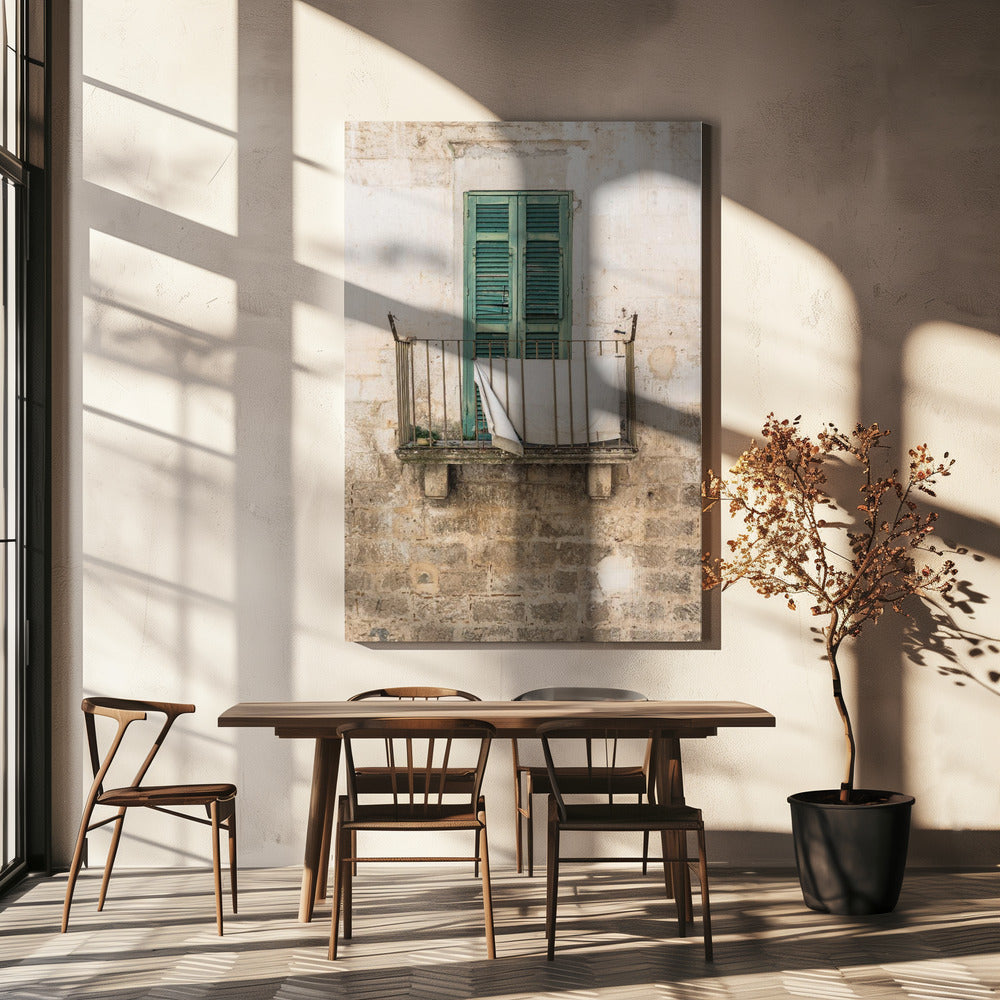 Italienische Fassade | Leinwand