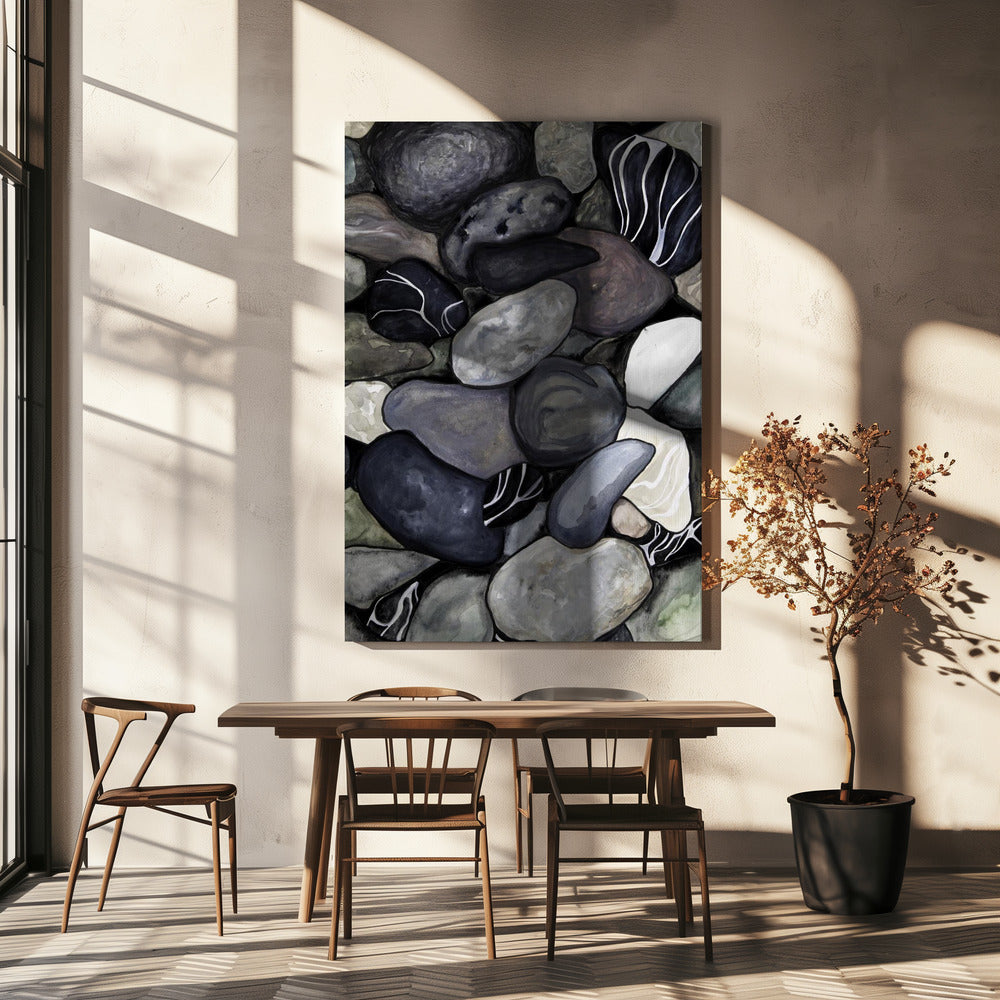 Beach stones | Canvas