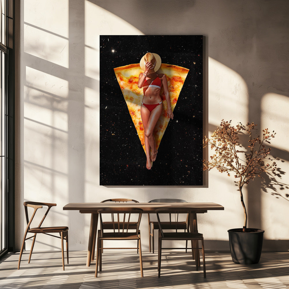 Pizza Sonnenbräune | Leinwand