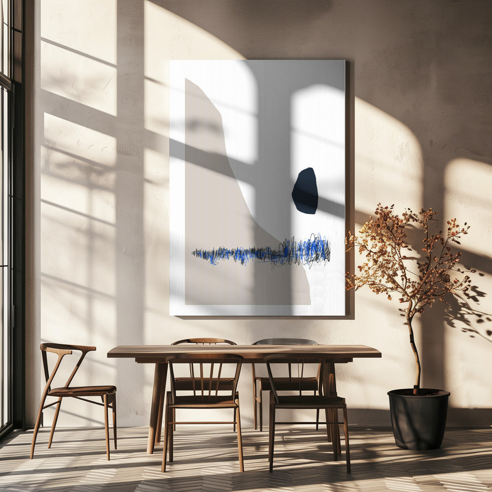 Abstraktes minimalistisches Kunstwerk | Leinwand
