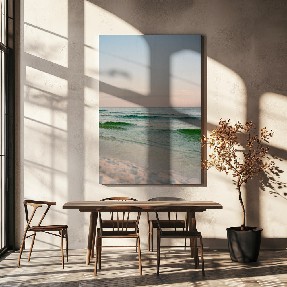 Pastell Ozean Sonnenuntergang V | Leinwand