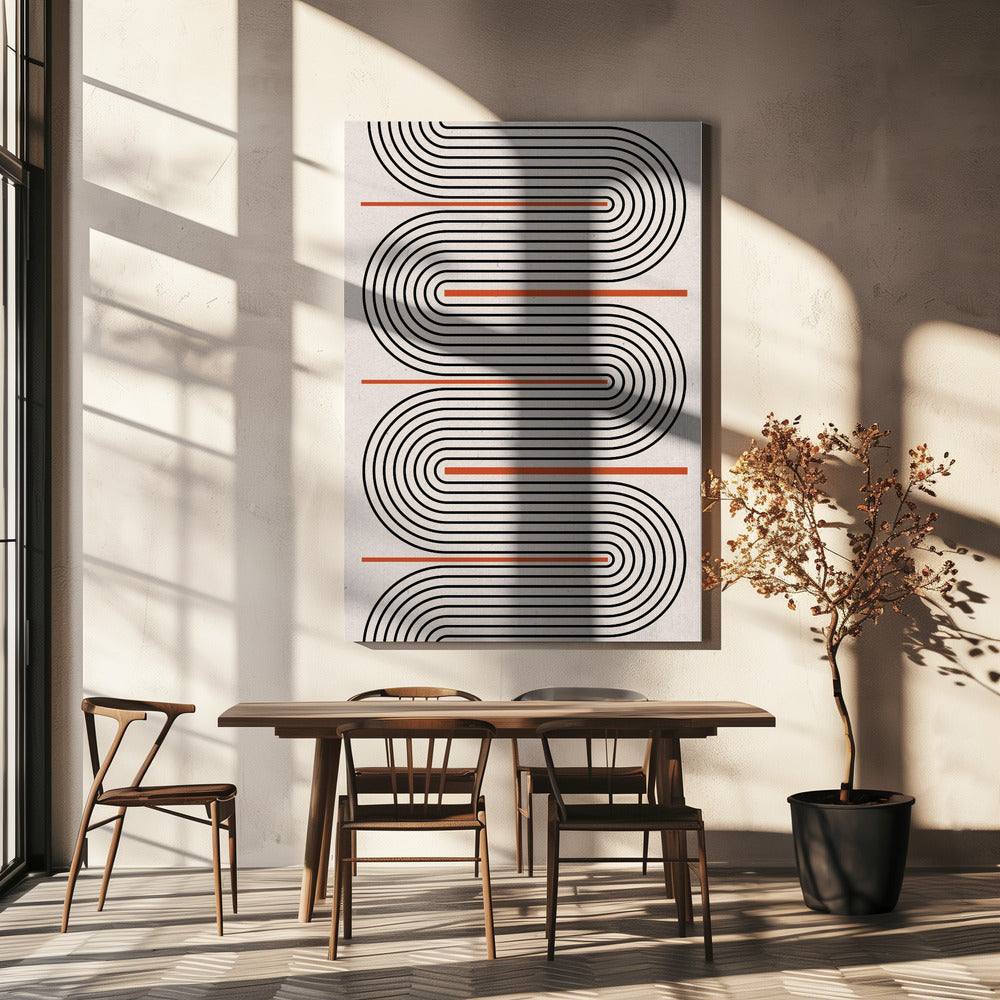 Curved Rhythm Path | Canvas