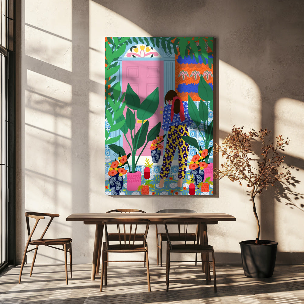 Blumenmädchen | Leinwand