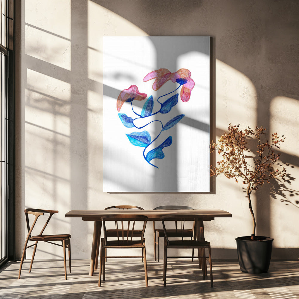 Abstrakte Blume | Leinwand