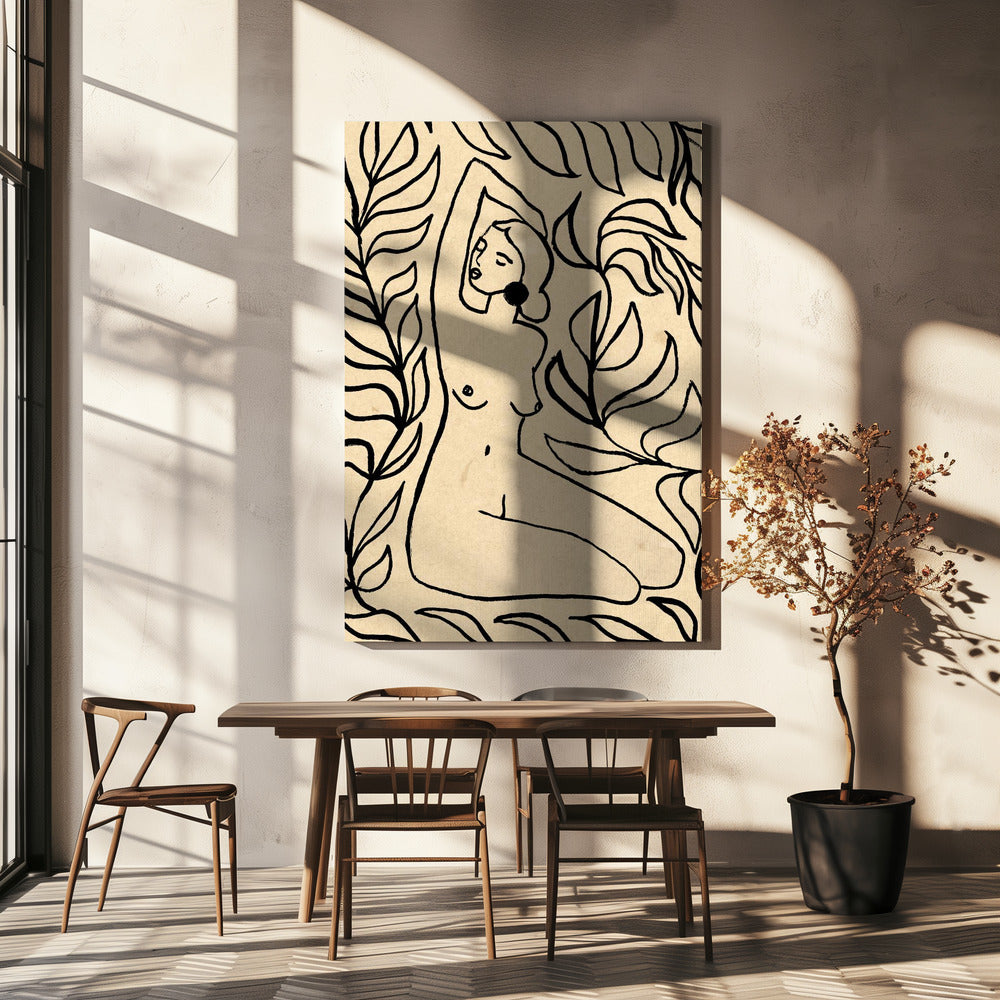 Mädchen in der Natur | Leinwand