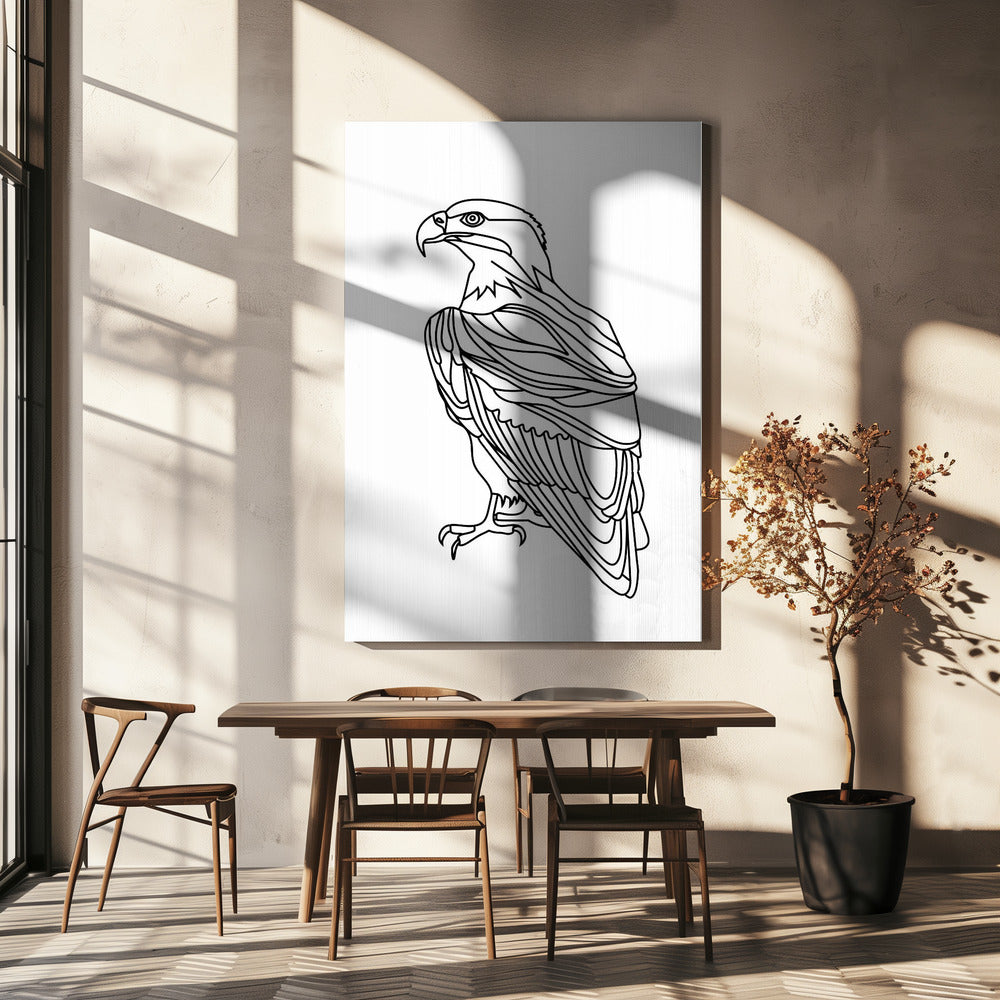 Linienadler | Leinwand
