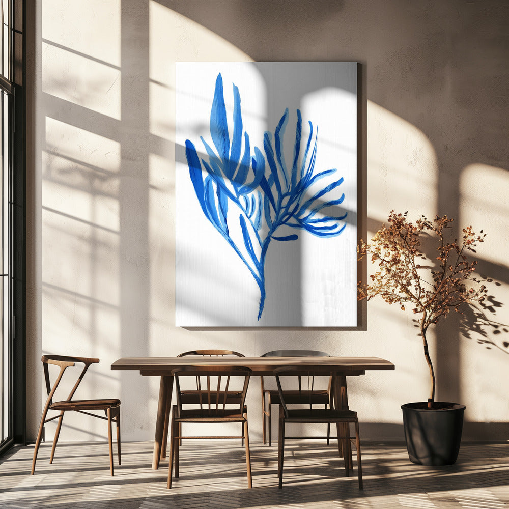 Blaues Wasserpflanzen-Poster 5 | Leinwand