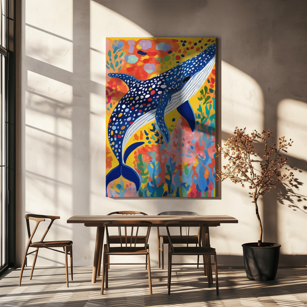 Gefleckter Wal | Leinwand