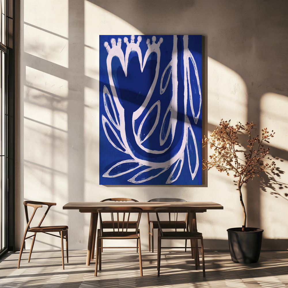 Florale Mitternacht | Leinwand