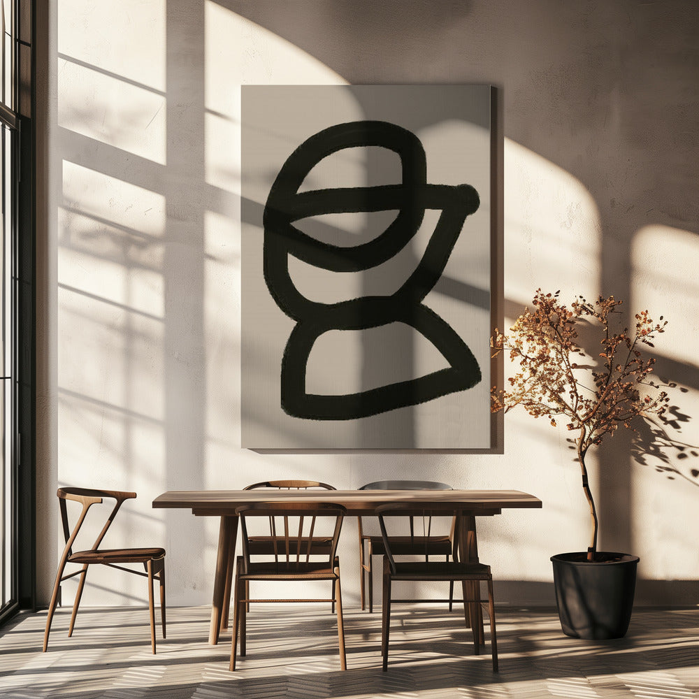 Mutige abstrakte Form | Leinwand