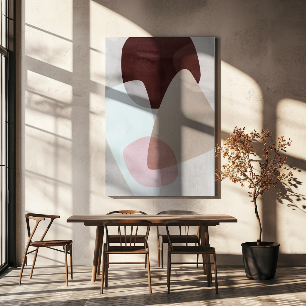 Mareike Böhmer Grafik 150c Rot | Leinwand