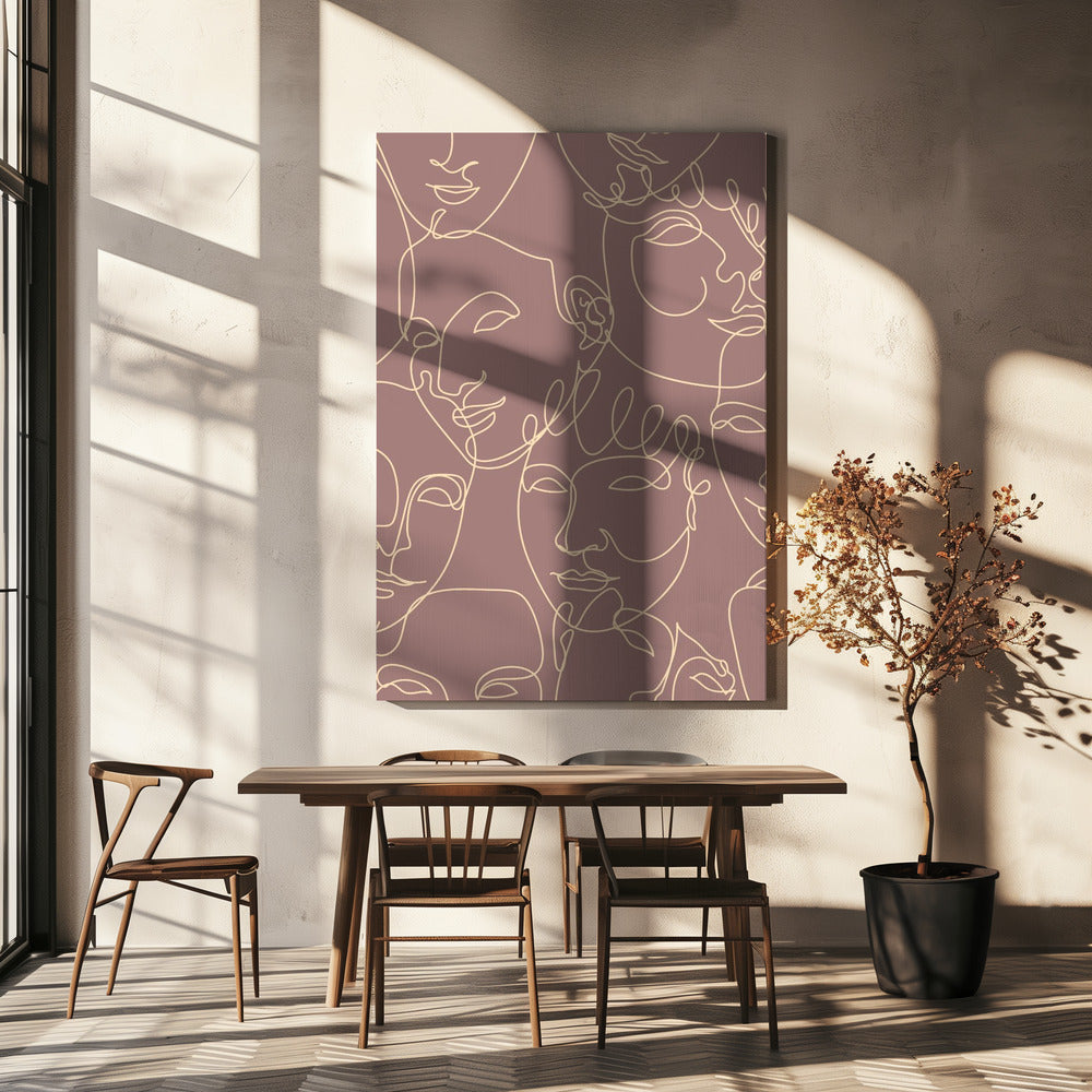Feminine Muster Poster 08 | Leinwand
