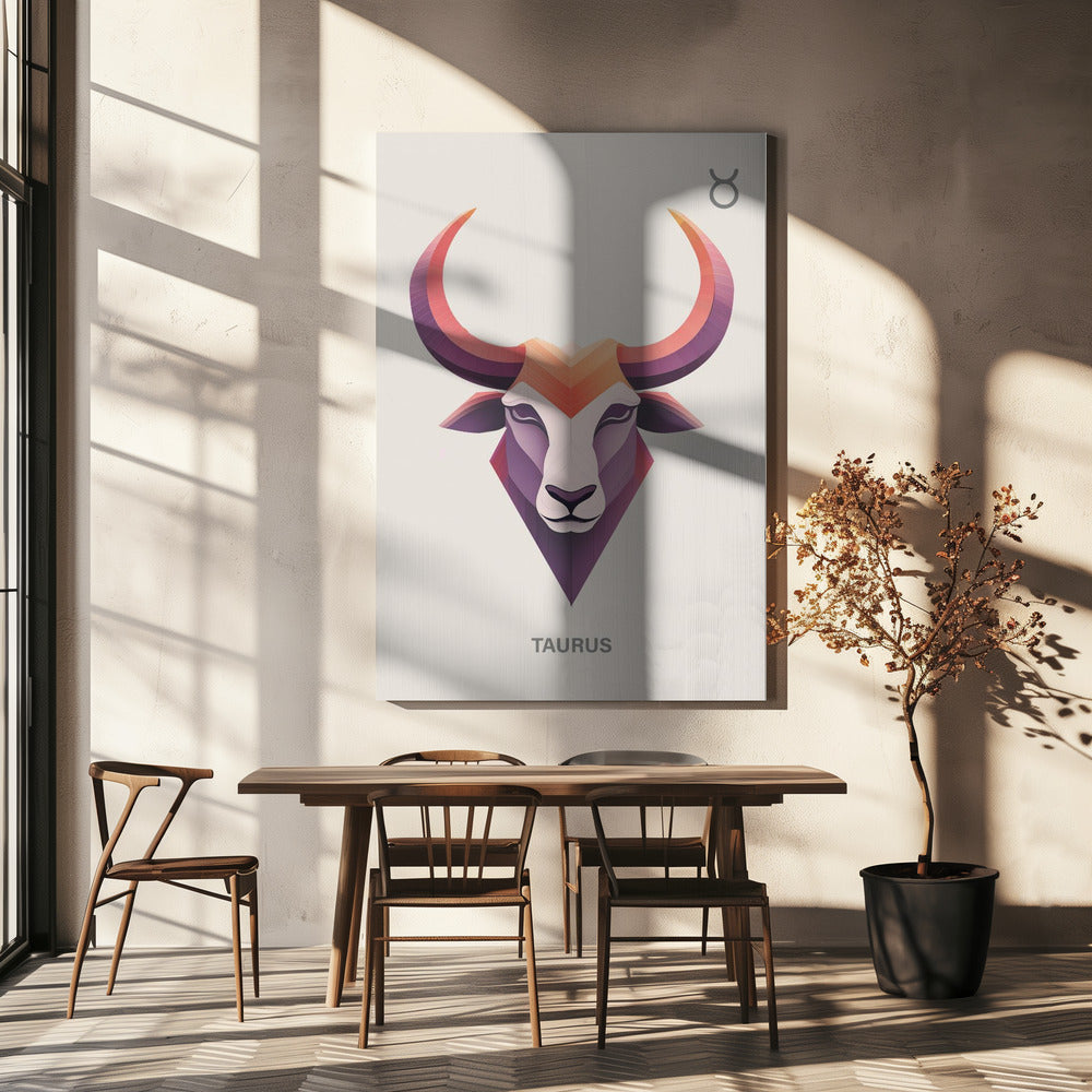 Sternzeichen Stier Kunst | Leinwand