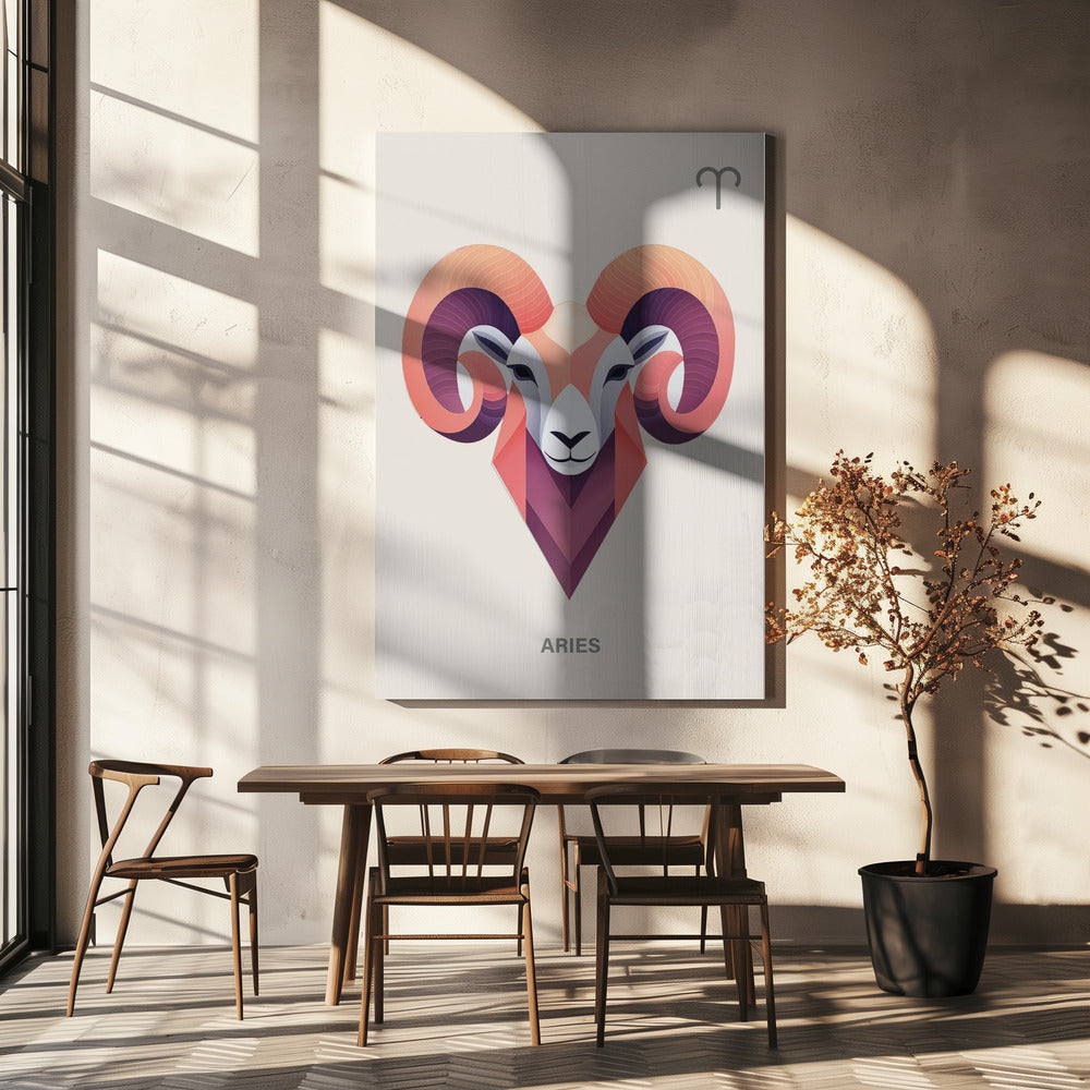 Sternzeichen Widder Kunst | Leinwand