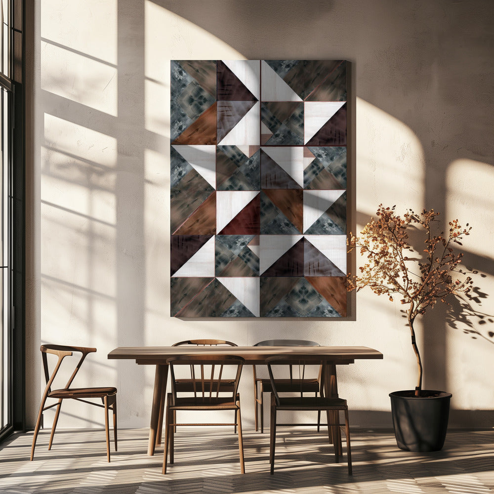 Sepia Inlay 1 | Leinwand