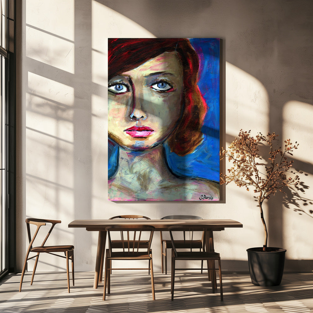Blaue Augen | Leinwand