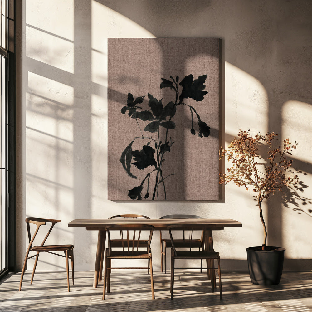 Black Floral 3 | Canvas