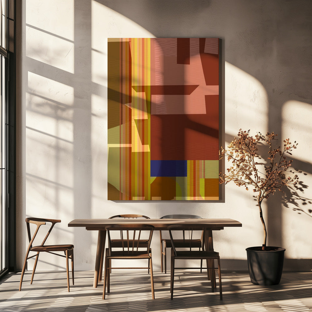 Yellow Red Woven 2 | Canvas