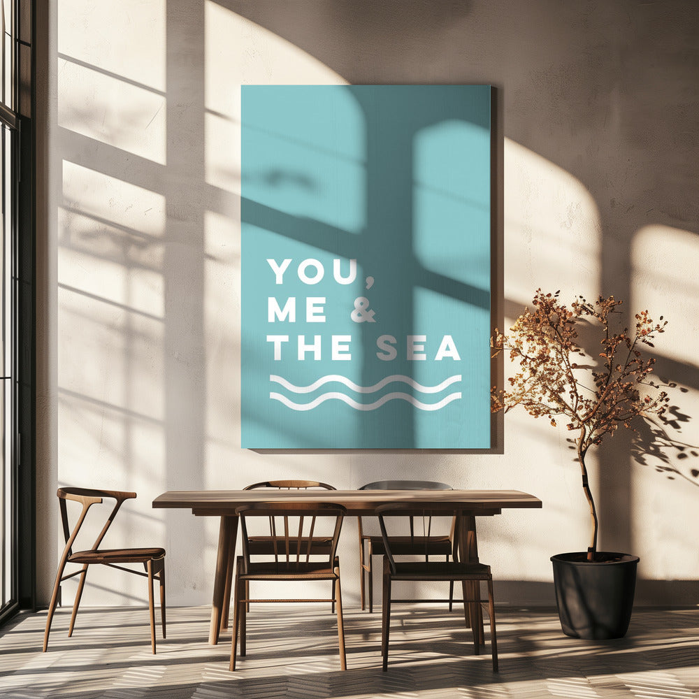 Du, ich und das Meer | Leinwand