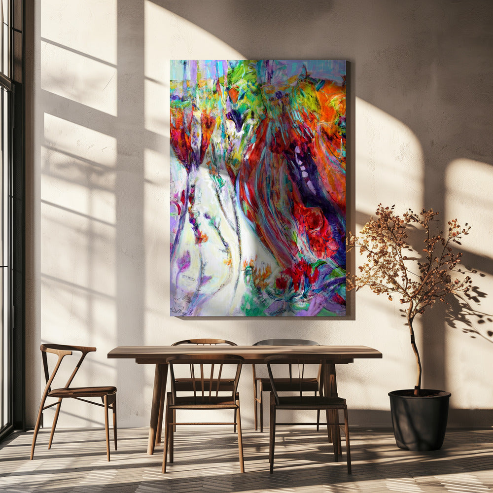 Lebendiger Wandteppich | Leinwand