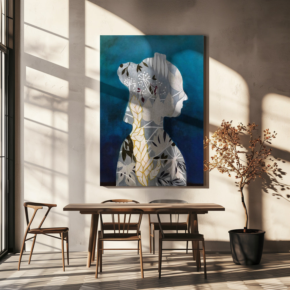 Blau verliebt | Leinwand