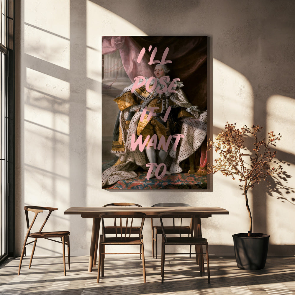Kingposerpink Verhältnis 2x3 | Leinwand