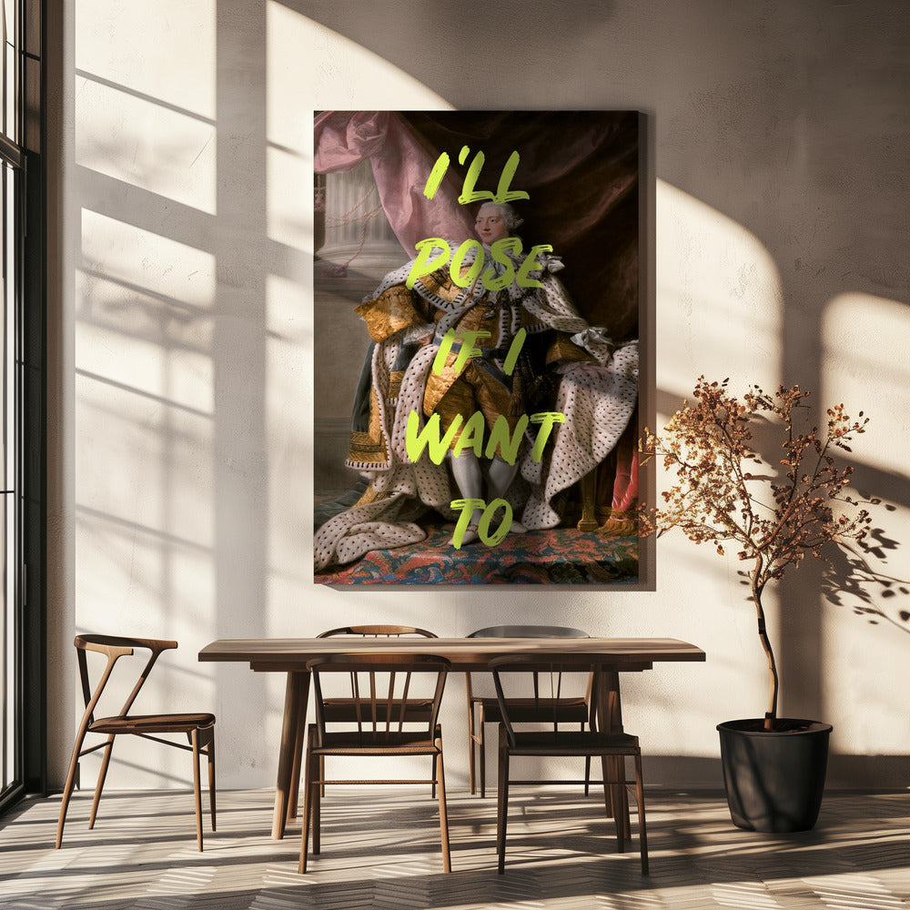 Neonposerking | Leinwand
