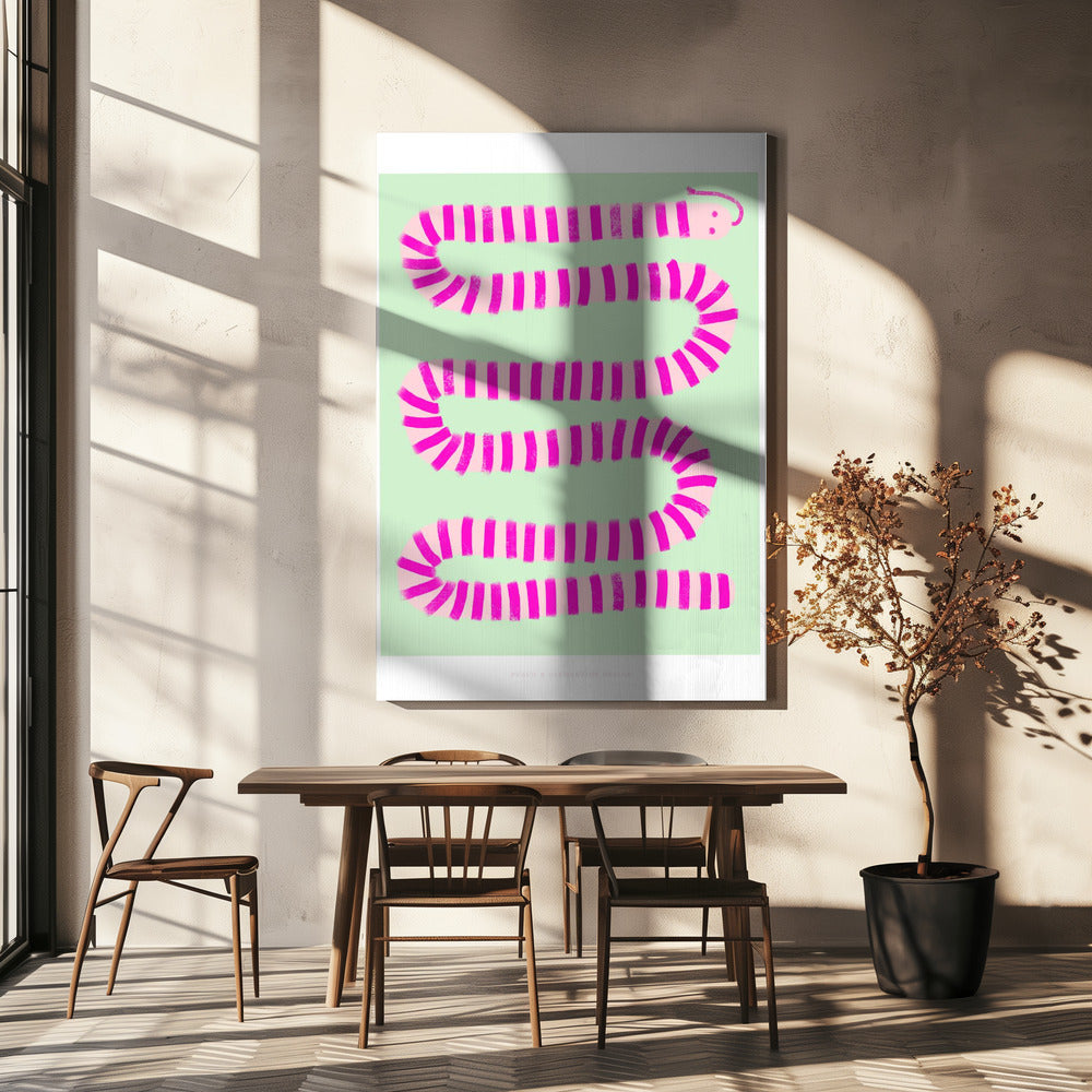 Pandc Pinksnake Kopie | Leinwand