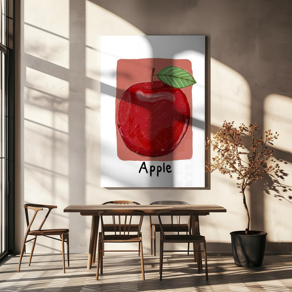 Roter Apfel | Leinwand