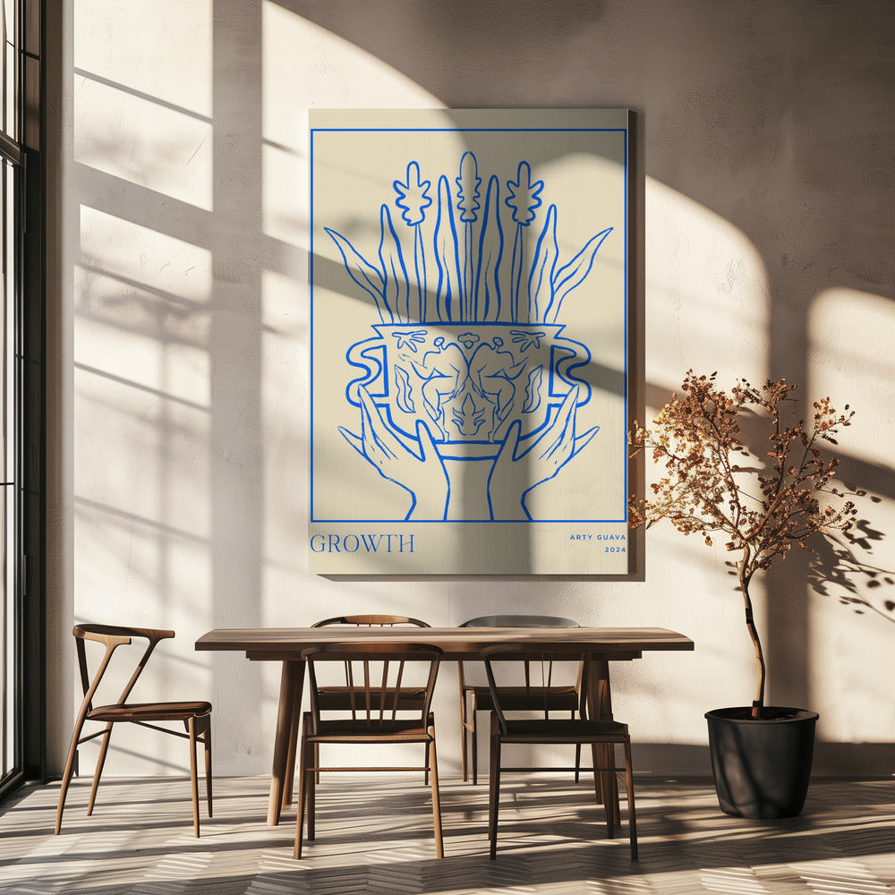 Vessel Collection: Wachstum (LineArt) | Leinwand