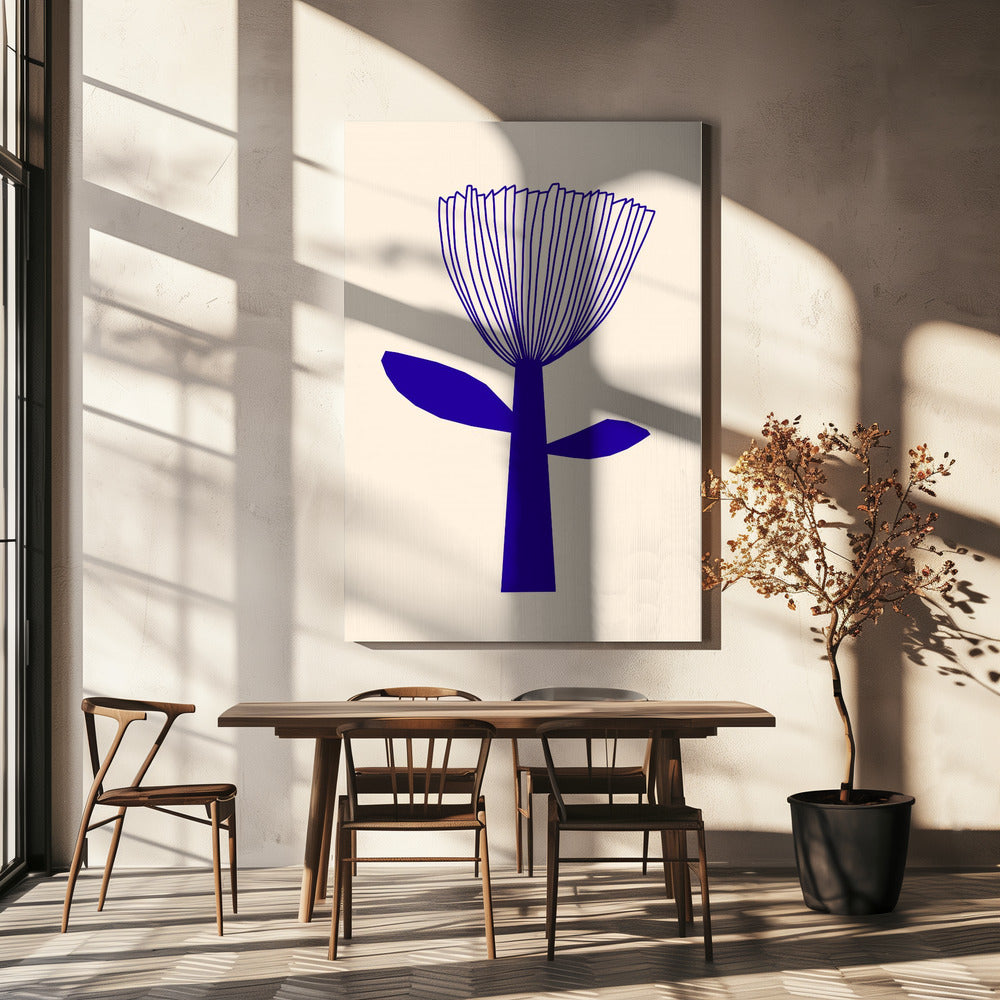 Blume Blau | Leinwand
