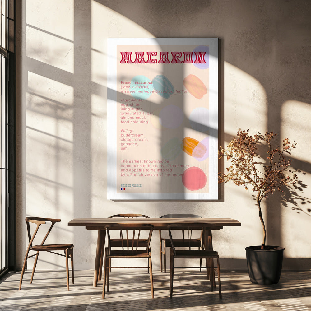 Macaron Kaffee | Leinwand
