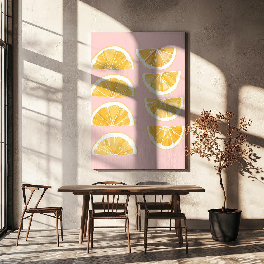 Zitronenscheiben | Leinwand