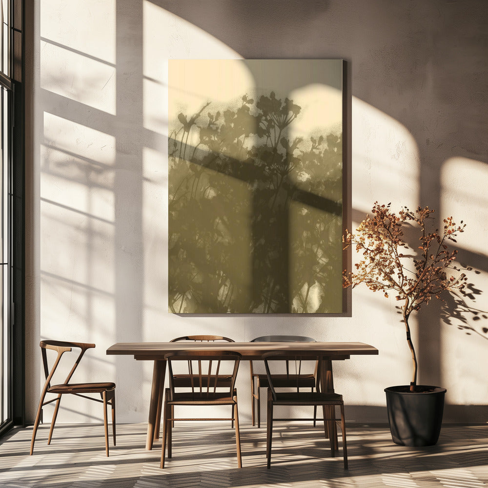 Misty Meadow. Abstract Botanical Art No.2 | Canvas
