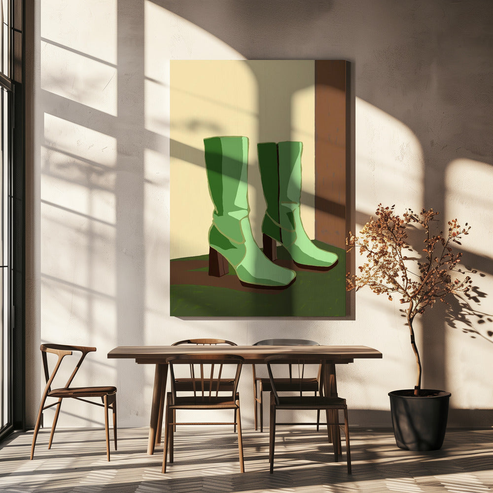 Grüne Stiefel | Canvas