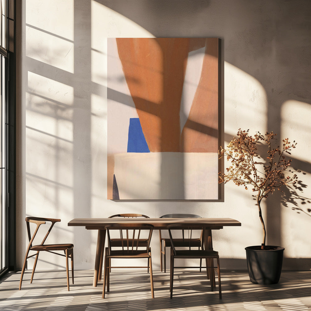 Warme Erdtöne und kräftige geometrische Formen | Leinwand